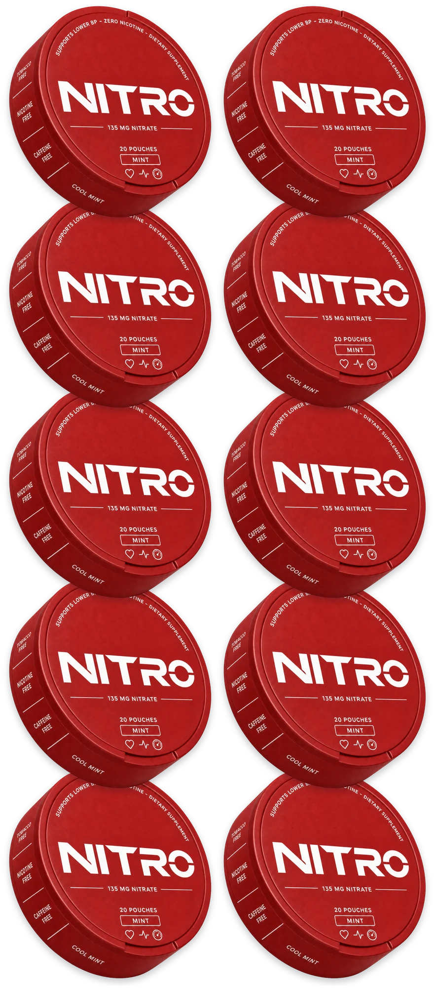 10 extra cans of Nitro FlowPouch