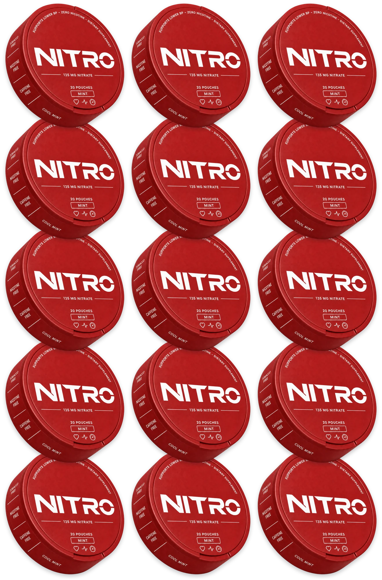 15 extra cans of Nitro FlowPouch